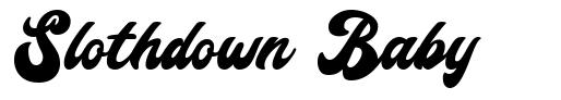 Slothdown Baby шрифт