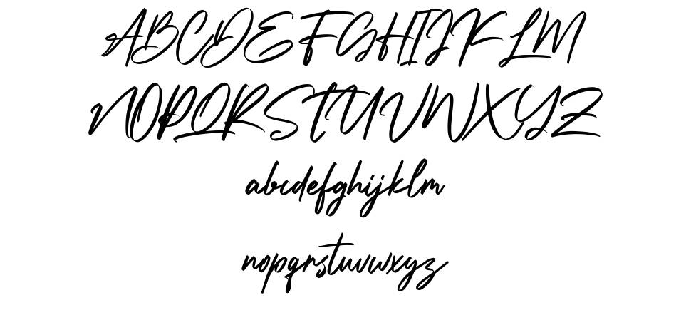 Slotheryn font specimens