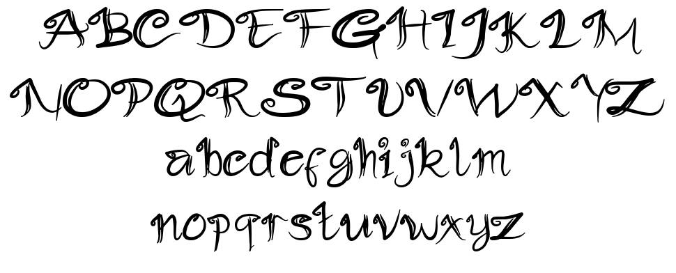 Slowly schriftart vorschau