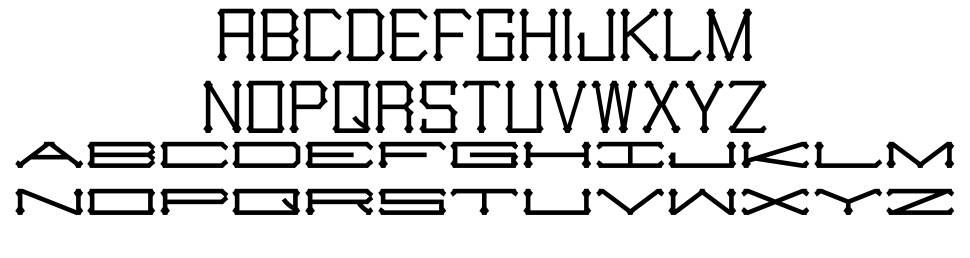 Slugger Monogram font specimens