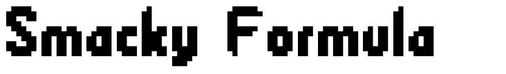 Smacky Formula font