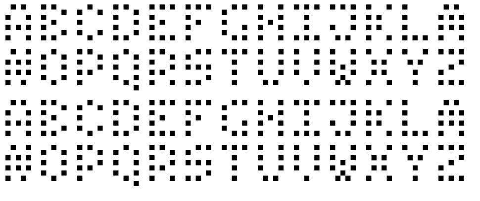 Small Dot Digital-7 font specimens