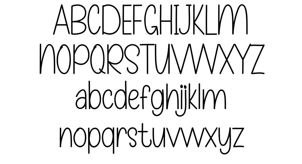 Smalline font specimens