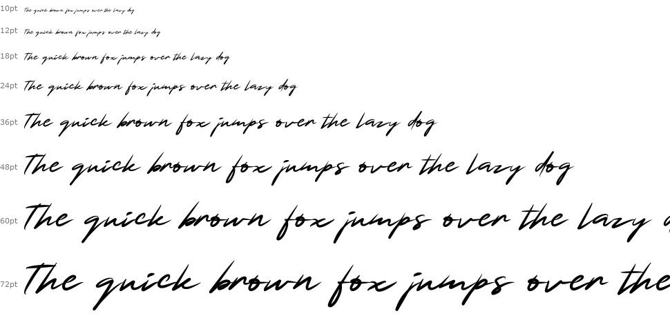 Smart Signature font Waterfall