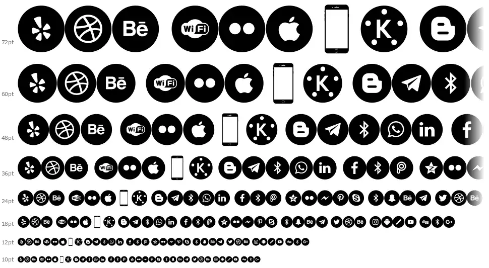 Smartphone Color Profont waterfall