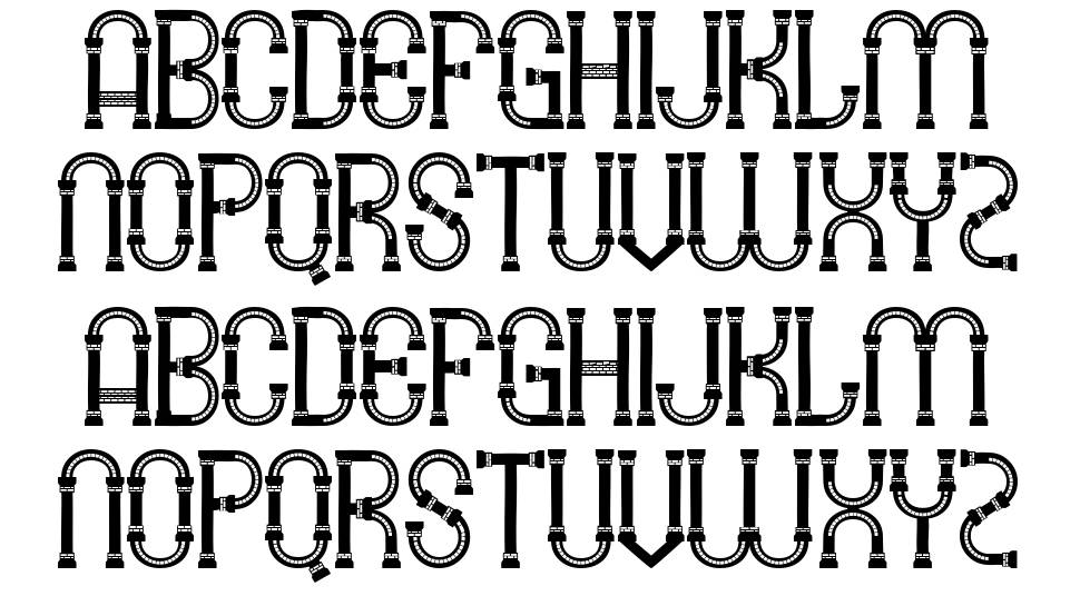 SMG Lawang Sewu font specimens