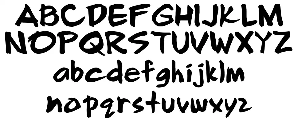Smile Comixfont specimens