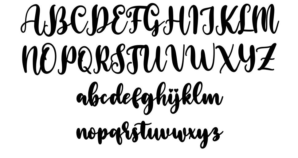 Smile Hana font specimens