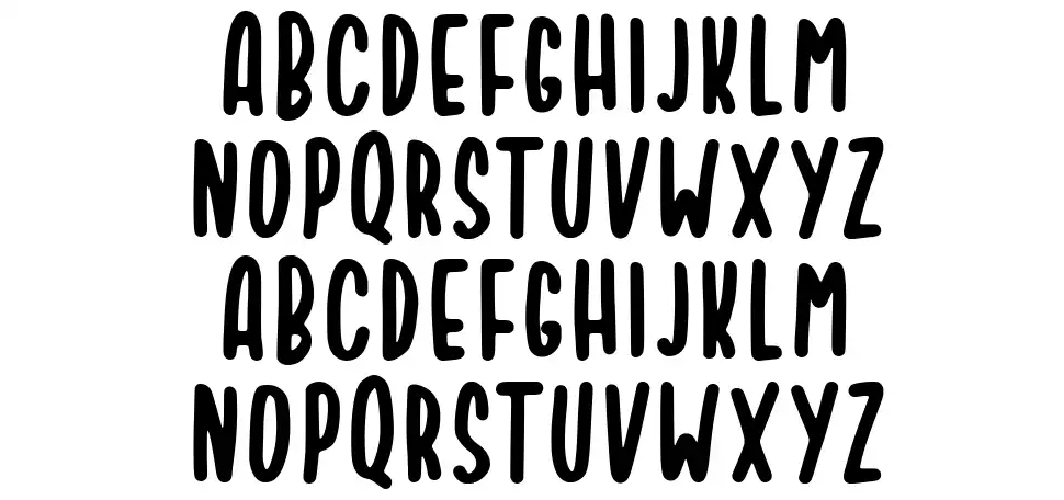 Smilecakefont specimens