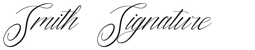 Smith Signature font