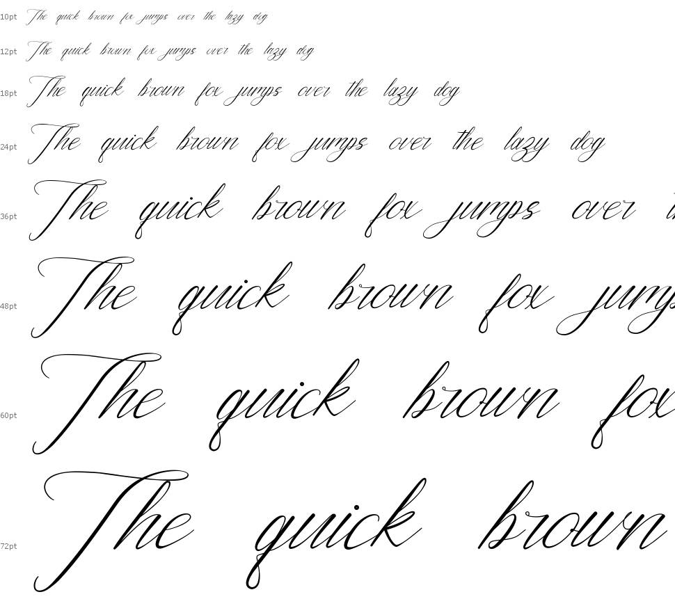 Smith Signature font Waterfall