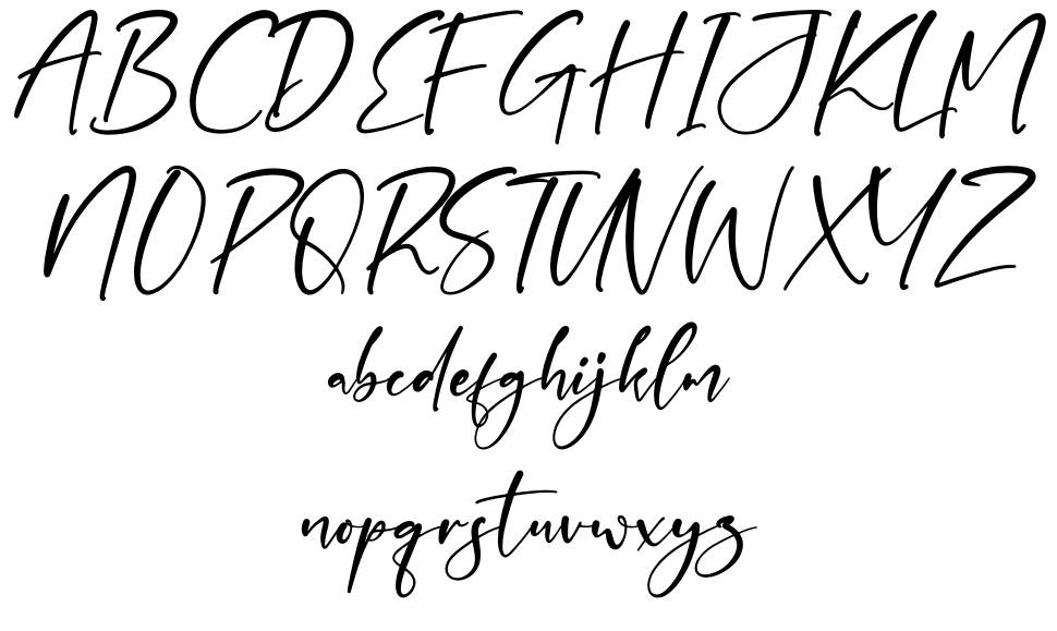 Smithen Goulding font specimens