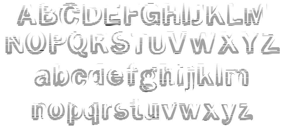 Smoke Rasterized font specimens