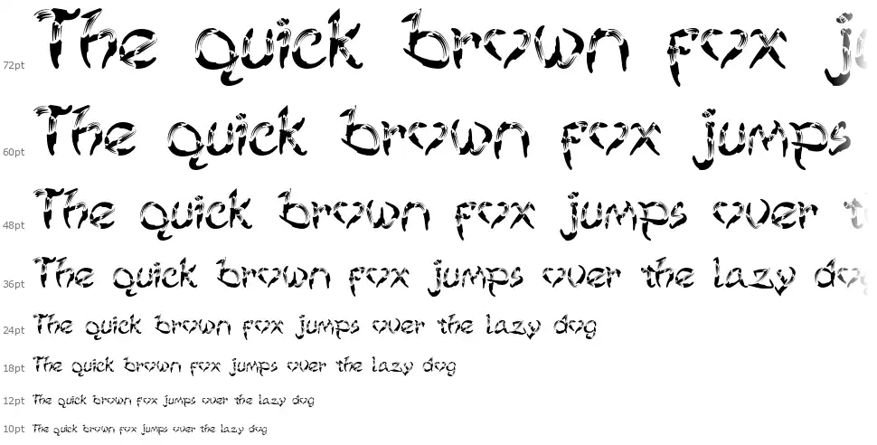 Smooglyfont waterfall
