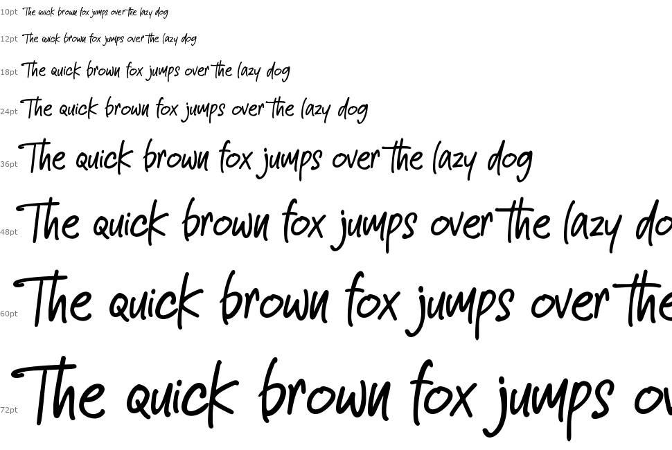 Smooth Bellena font Waterfall