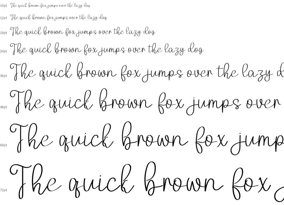 Smooth Berry font Waterfall