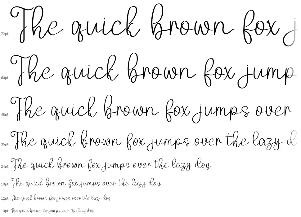 Smooth Berry font Waterfall