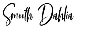 Smooth Dahlia písmo