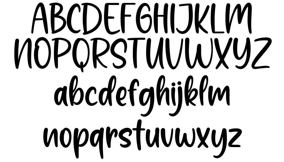 Smoothie Milky font specimens