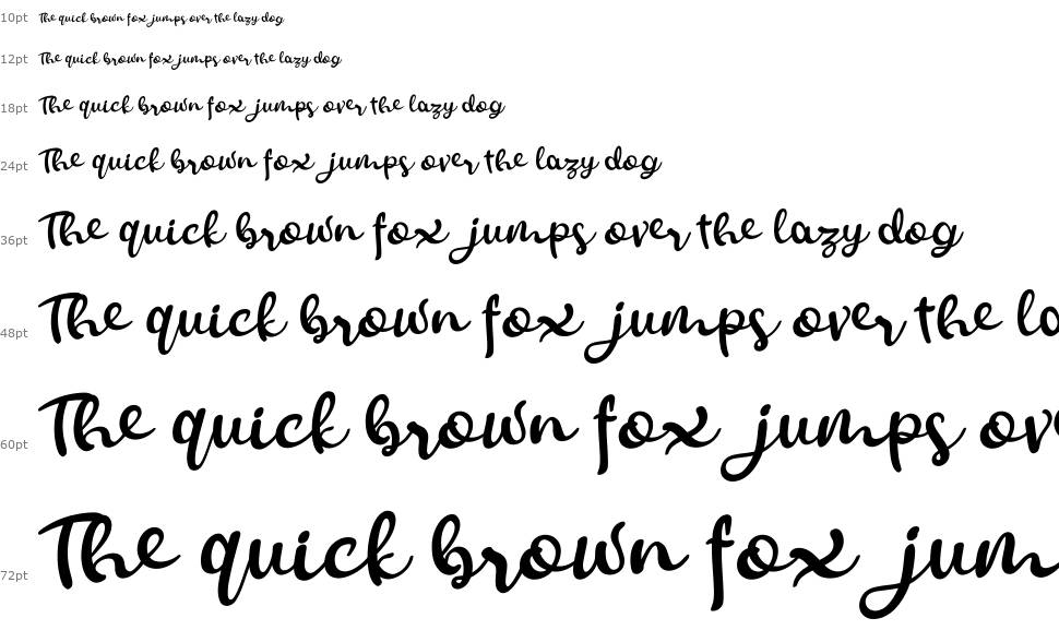 Smoothy font Waterfall