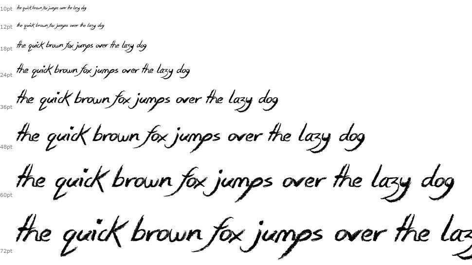 Smudgie Crayon font Waterfall