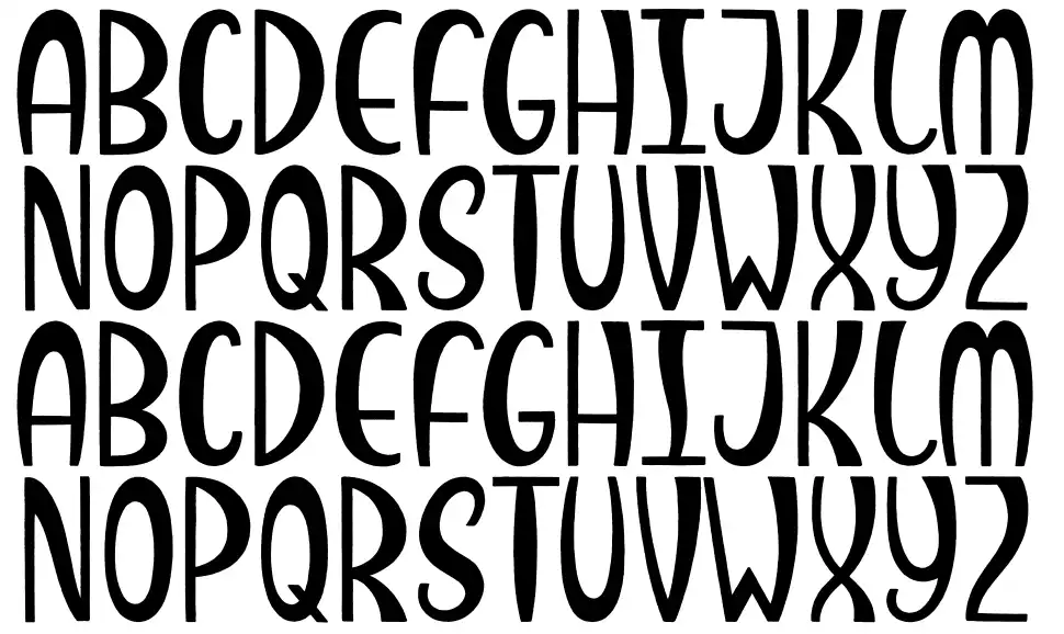 Snacky Shack font specimens