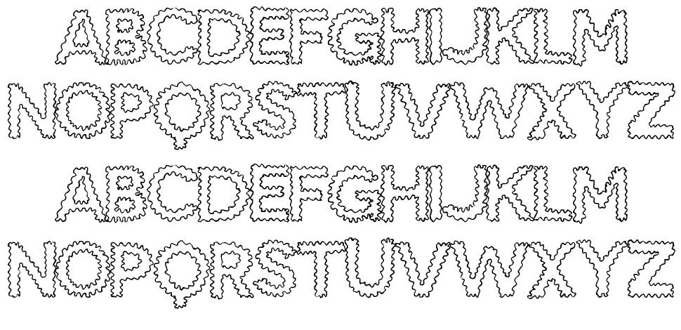 SnakeBite font specimens
