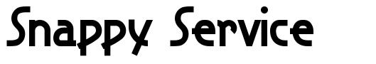 Snappy Service 字形