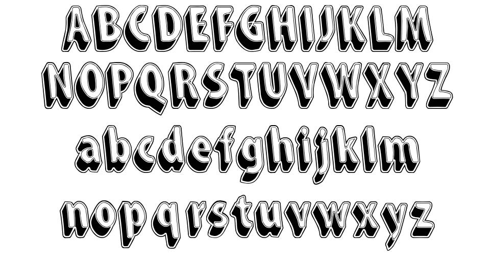 Snarky's Machine font Örnekler