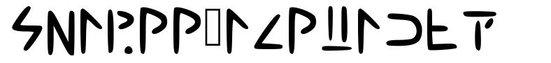 Snarpp Alphabet schriftart