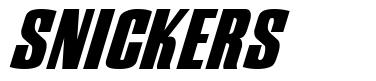 Snickers font