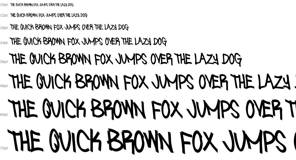 Sniffin Paint font Waterfall