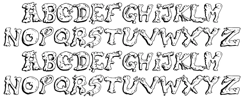 Snot schriftart vorschau