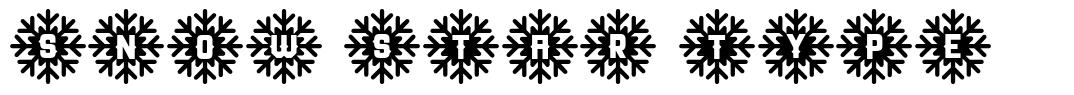 Snow Star Type písmo