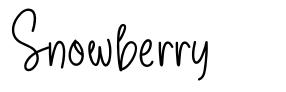 Snowberry font