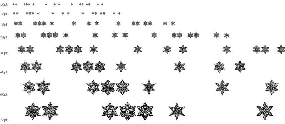 Snowflake font Şelale