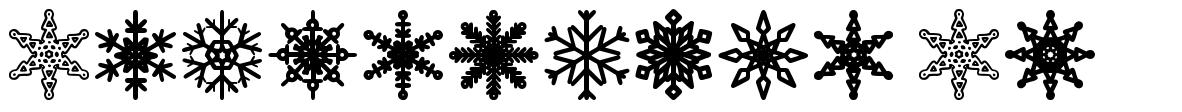 Snowflakes St шрифт