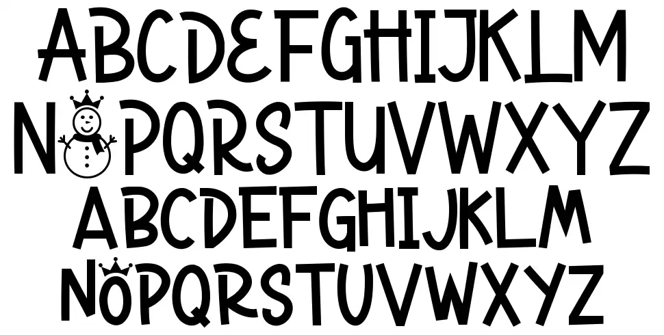 Snowy Crownfont specimens