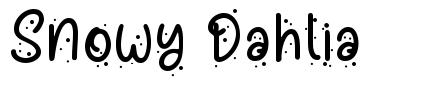 Snowy Dahlia 字形