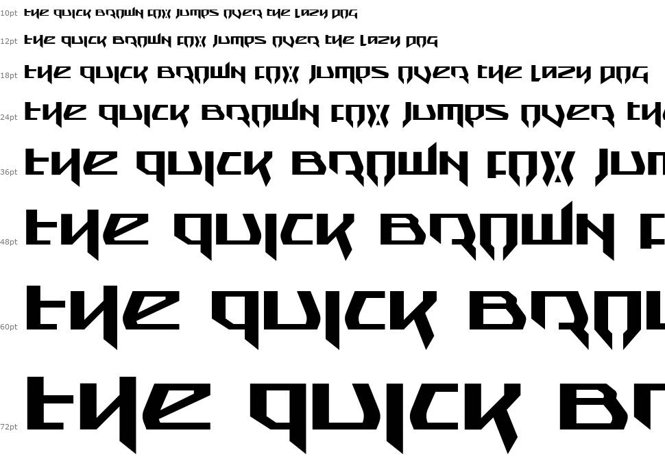 Snubfighter font Waterfall
