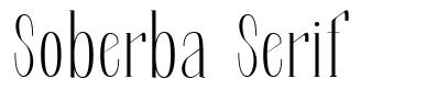 Soberba Serif písmo
