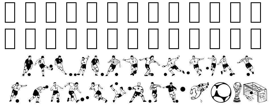 Soccer Dance písmo Exempláře
