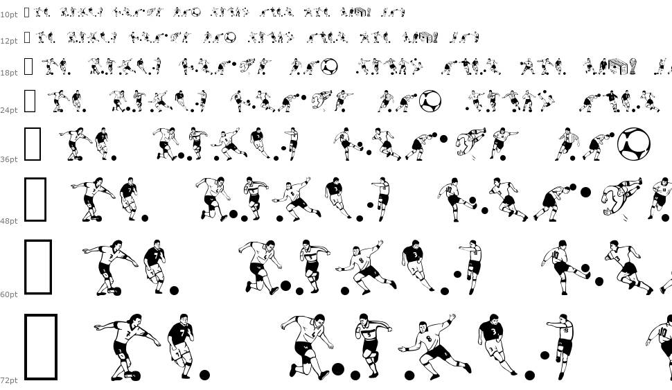 Soccer Dance písmo Vodopád