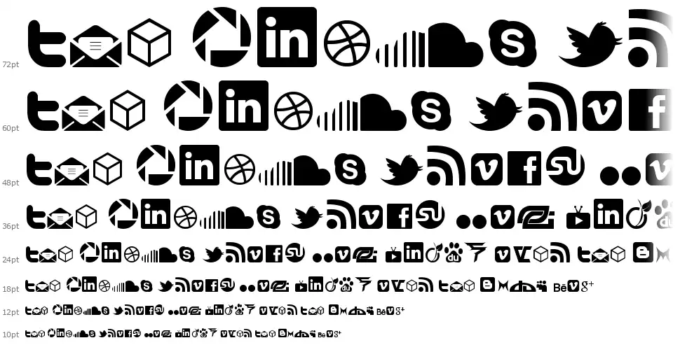 Social Icon by Brianqcfont waterfall