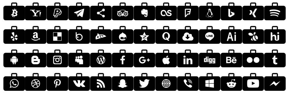 Social Media Series font Örnekler