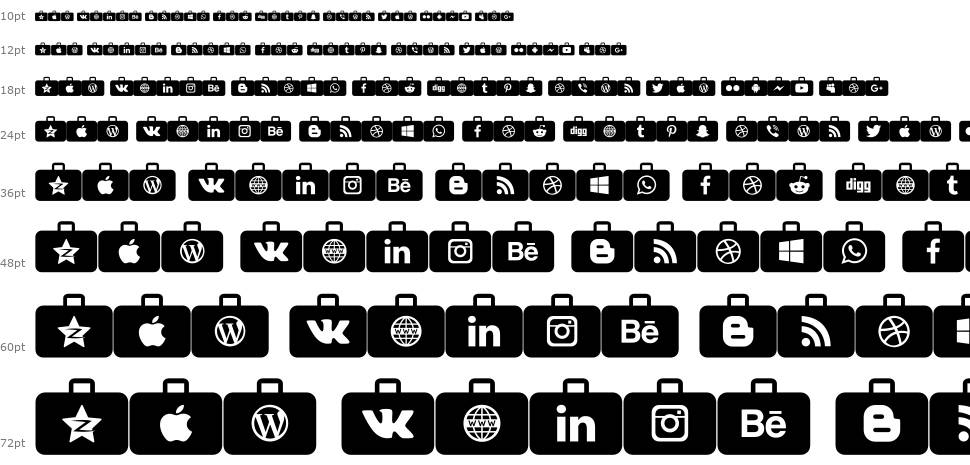 Social Media Series font Waterfall