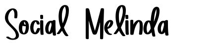 Social Melinda 字形