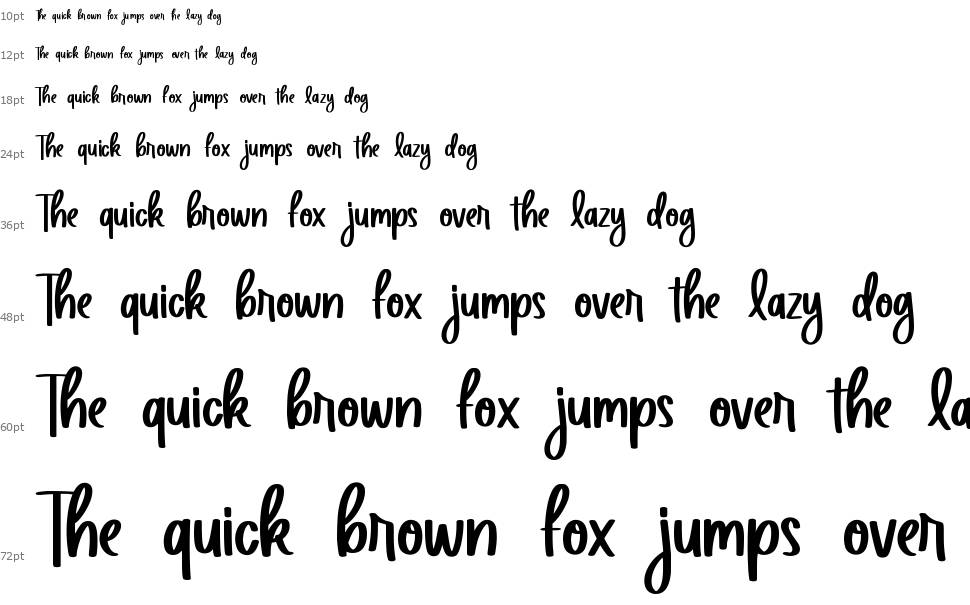 Social Melinda font Waterfall