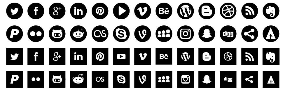 Social Type font Örnekler
