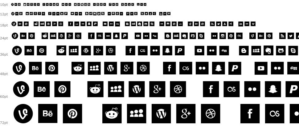 Social Type шрифт Водопад